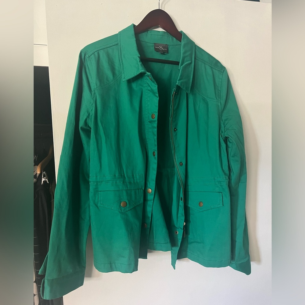 Kelly Green Market and Spruce Light Jacket